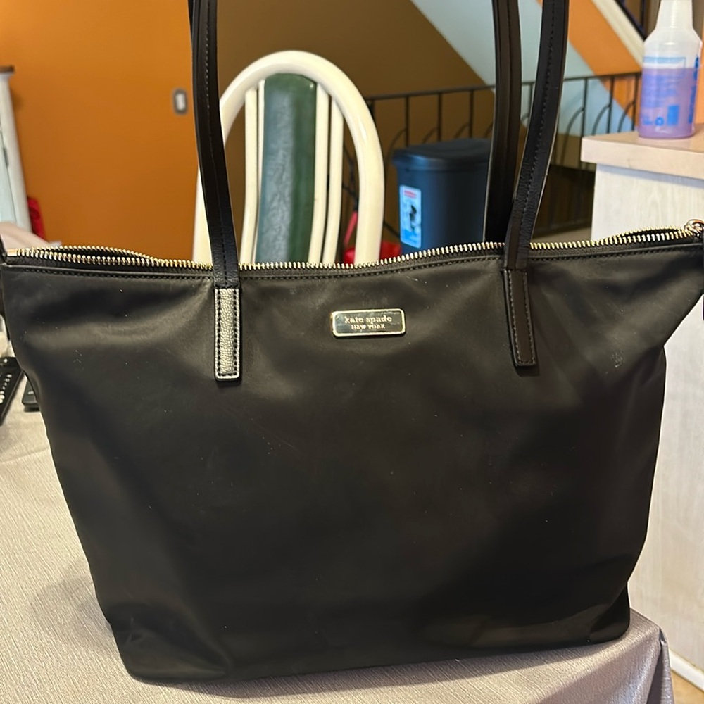 Kate Spade NY black tote. Used gently. Authentic.